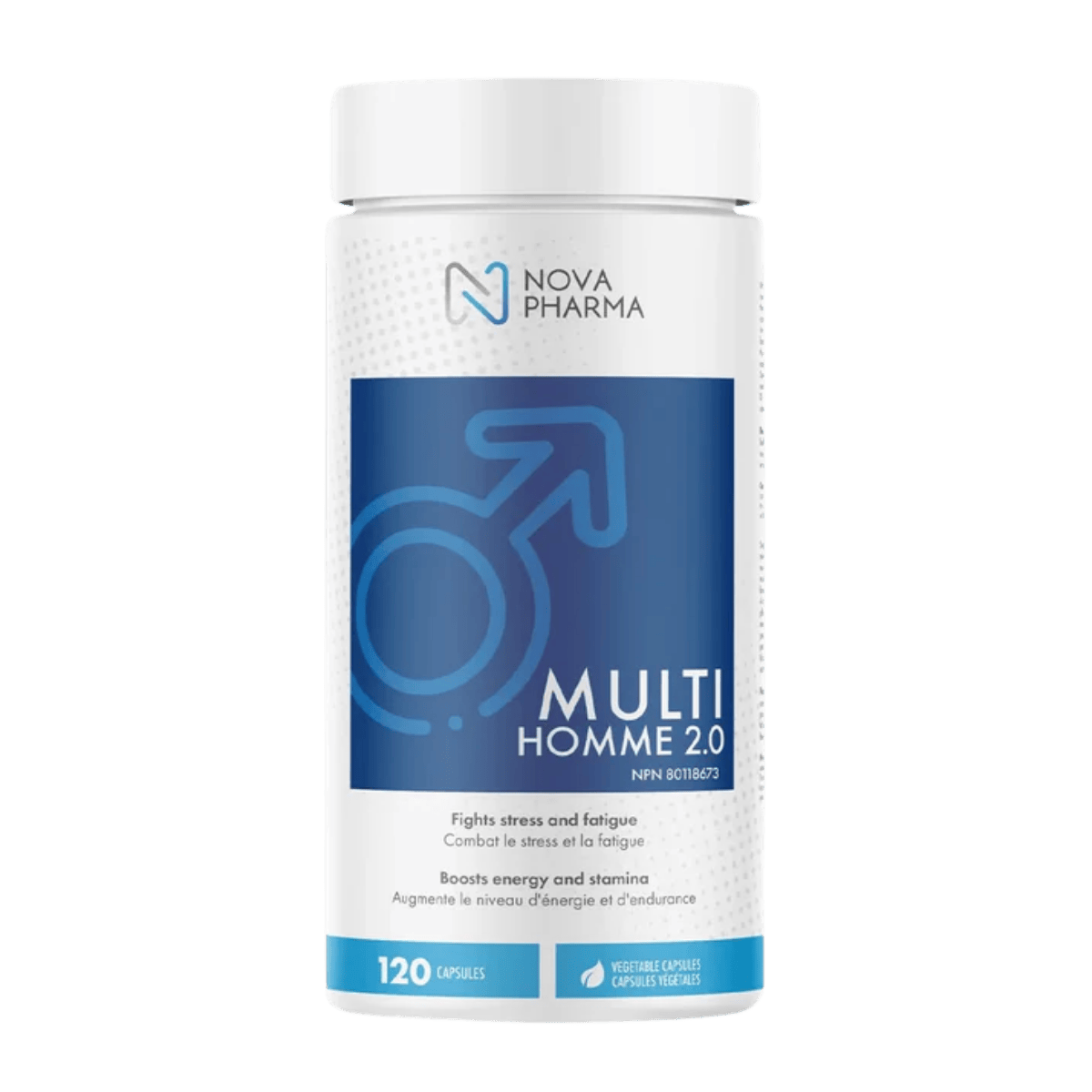 Nova Pharma MultiHomme 2.0 Men’s Multivitamins 120 Vegetarian Capsules