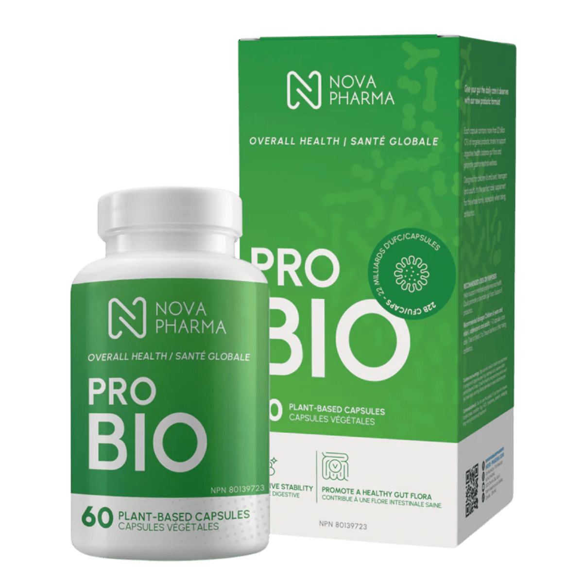 Nova Pharma Pro-Bio Probiotics 60 Vegetarian Capsules