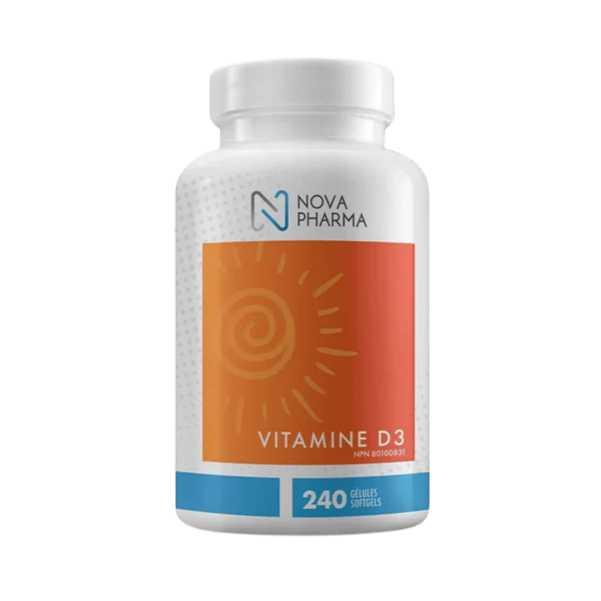 Nova Pharma Vitamin D3 1000 IU 240 Softgels