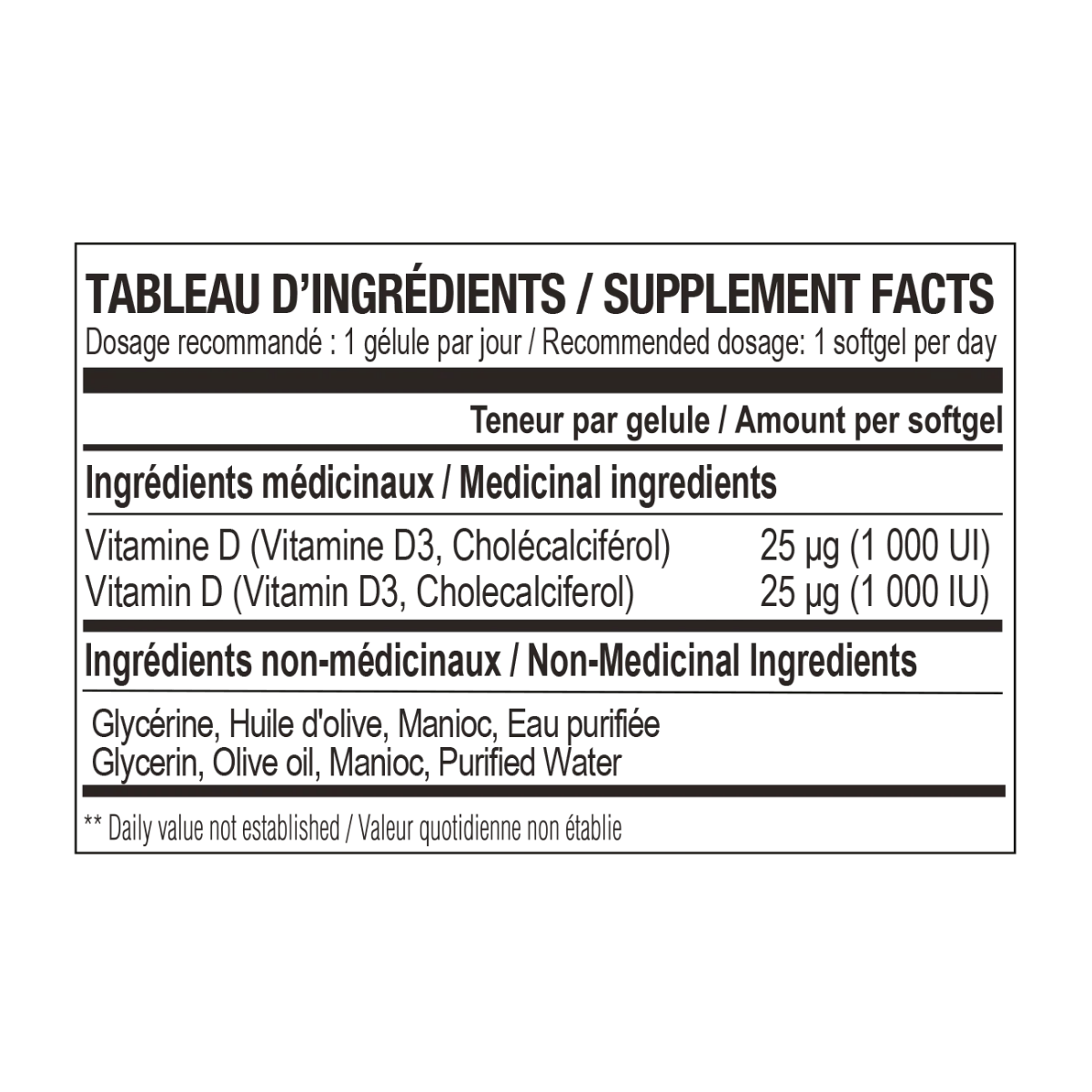 Nova Pharma Vitamin D3 1000 IU 240 Softgels