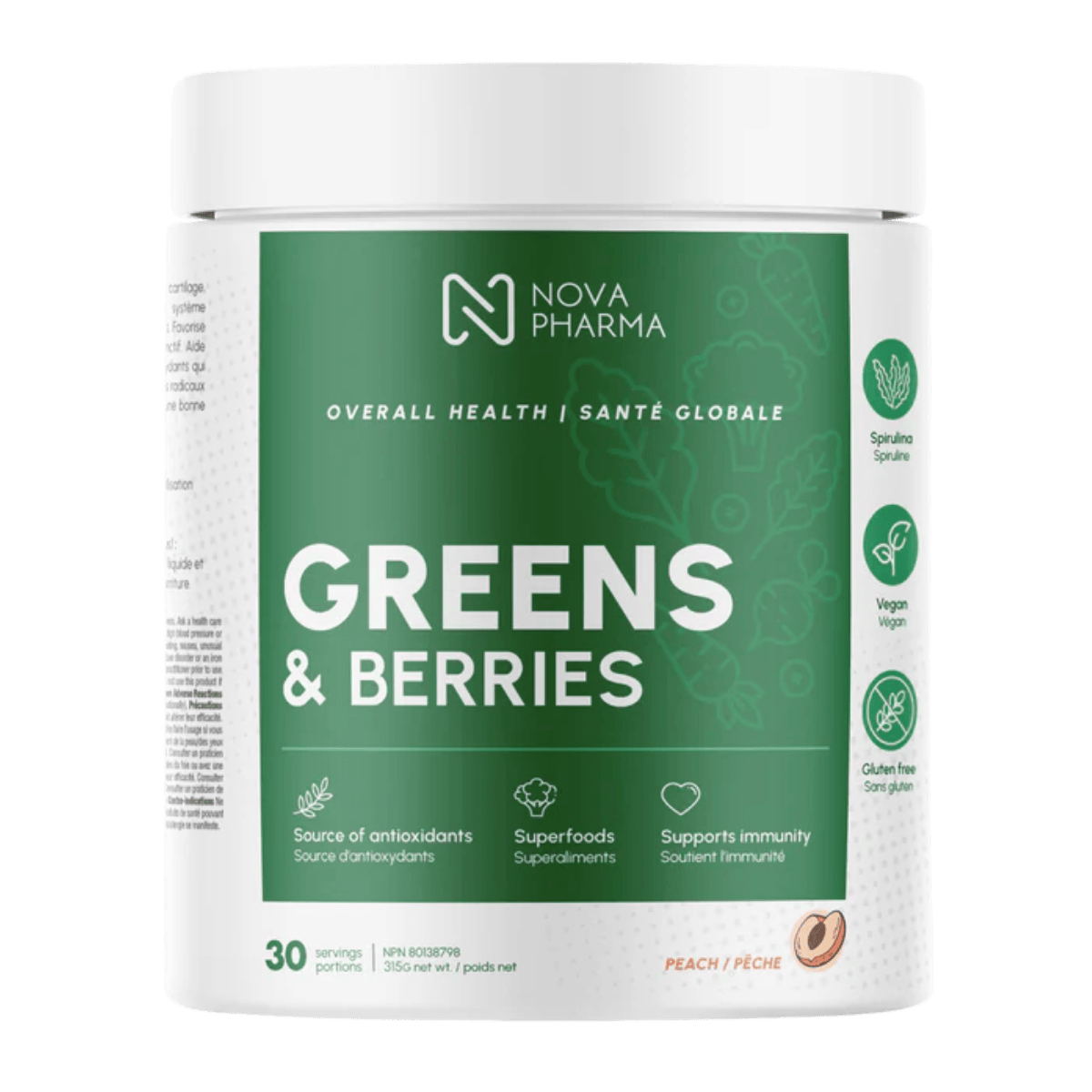 Nova Pharma Greens & Berries 30 Servings