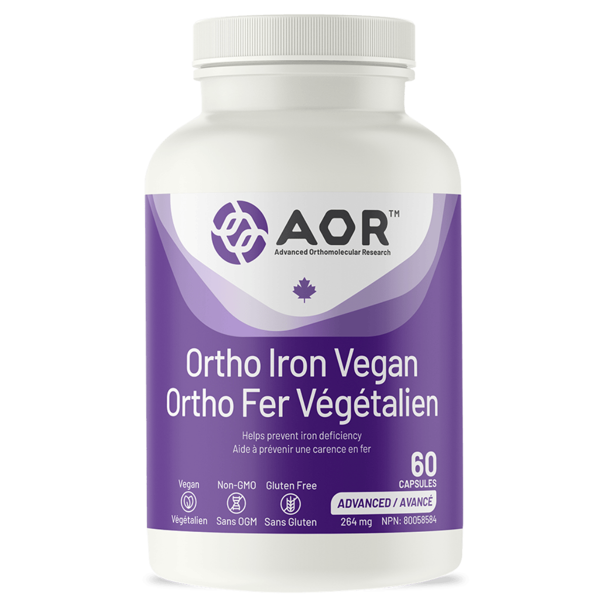 AOR Ortho Iron Vegan 60 Vegetarian Capsules