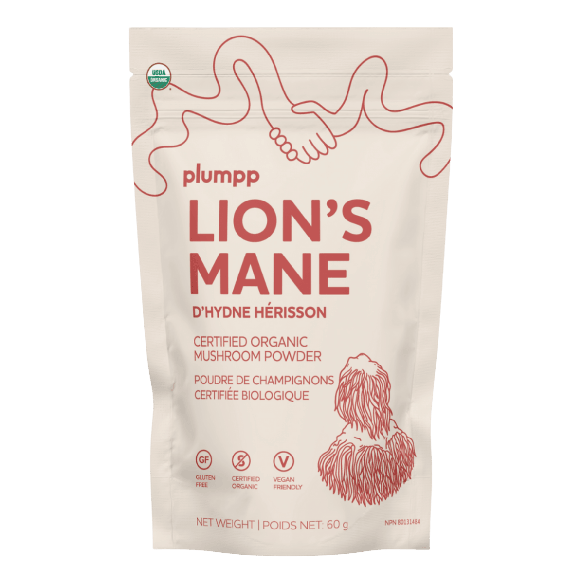 Plumpp Organic Mushroom Powder Lion’s Mane 60g