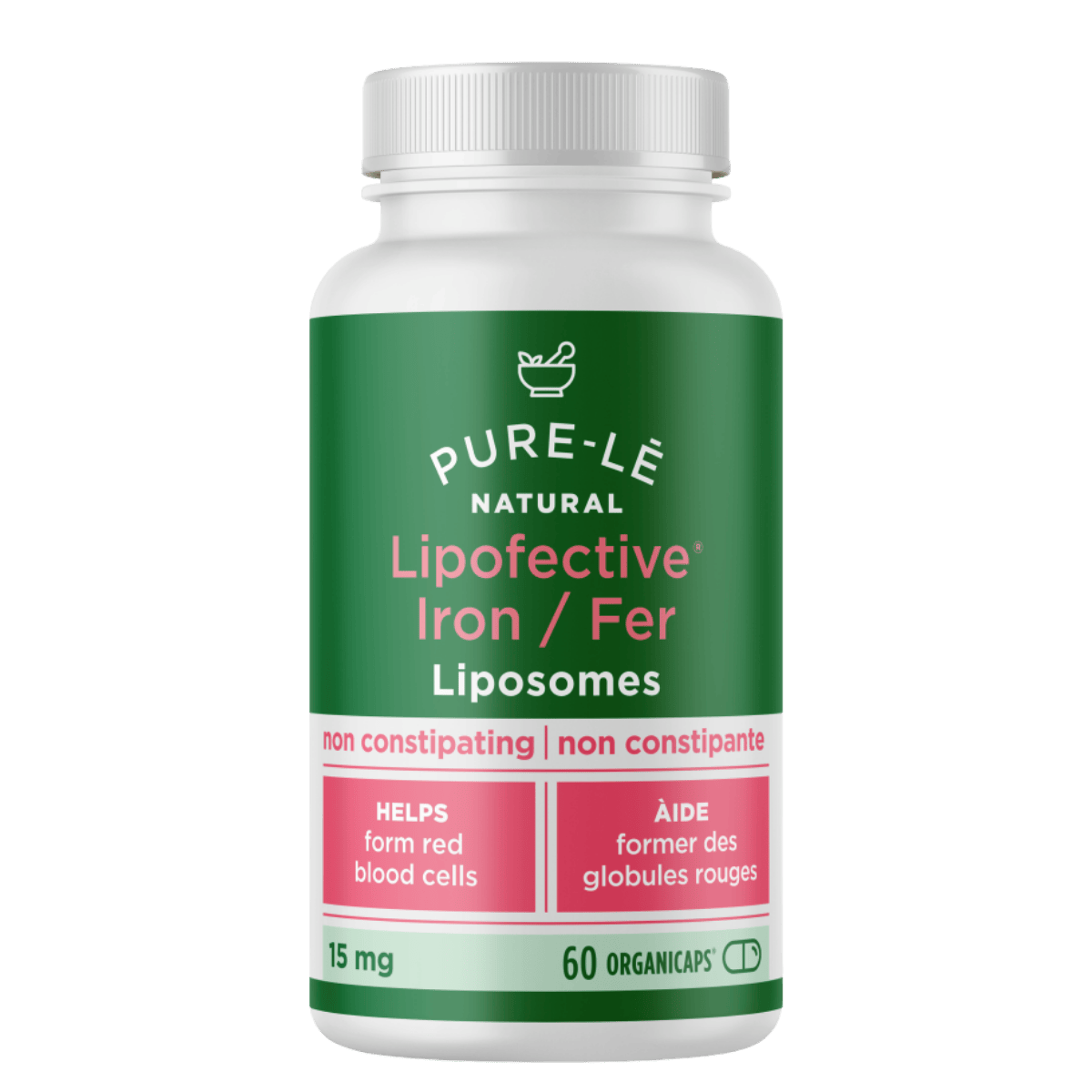 Pure-Lē Natural Lipofective Iron Caps 60 Organicaps®