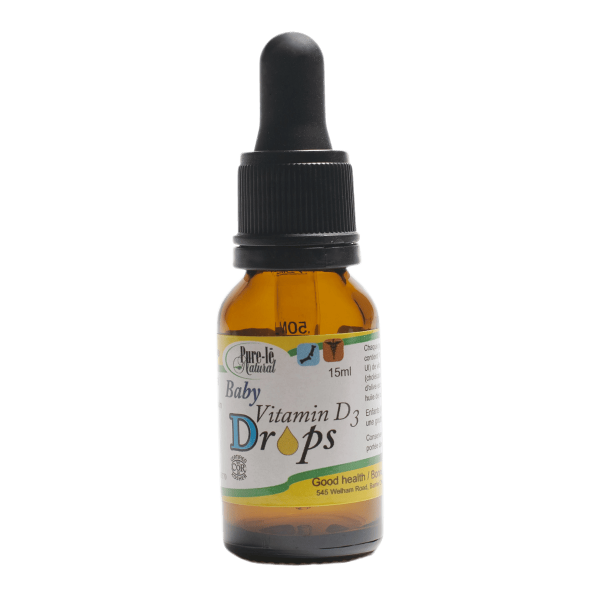 Pure-Lē Natural Vitamin D3 Baby Drops 15mL