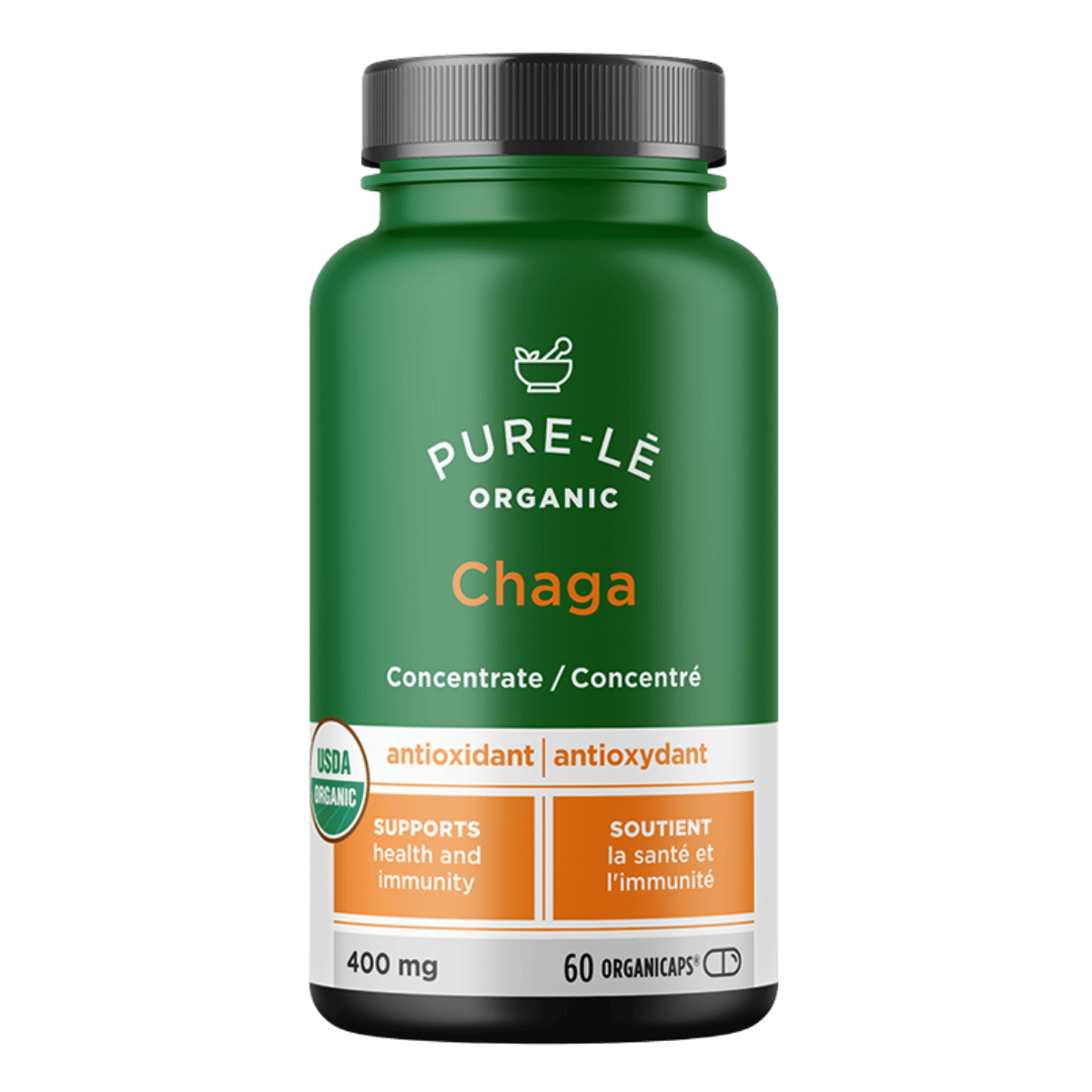 Pure-Lē Organic Chaga Concentrate 60 Organicaps®