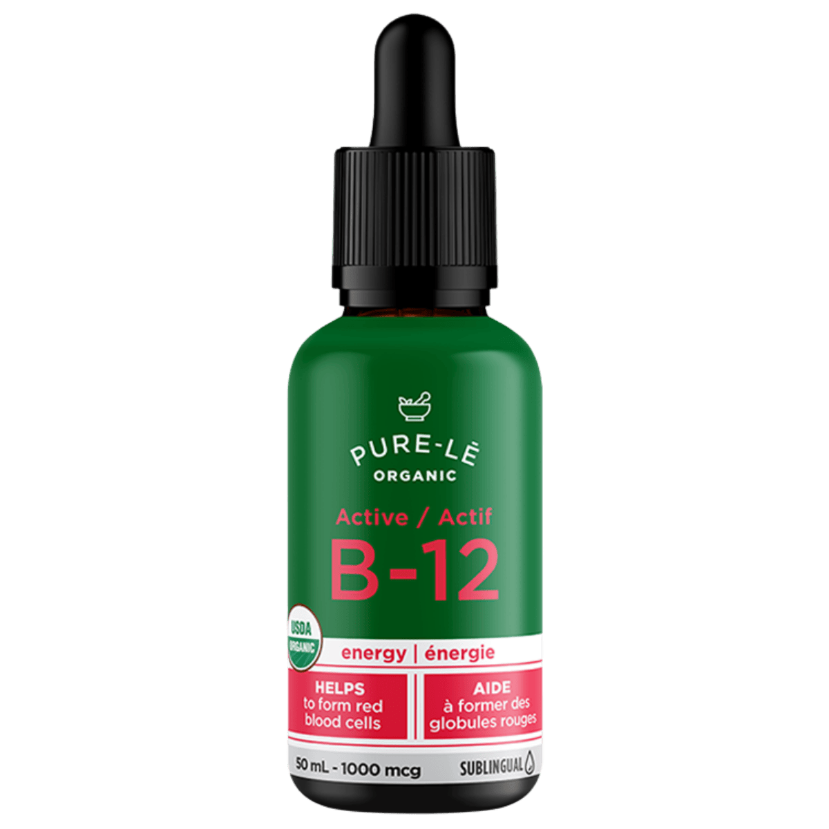 Pure-Lē Organic Vegan Vitamin B12 Drops 50mL