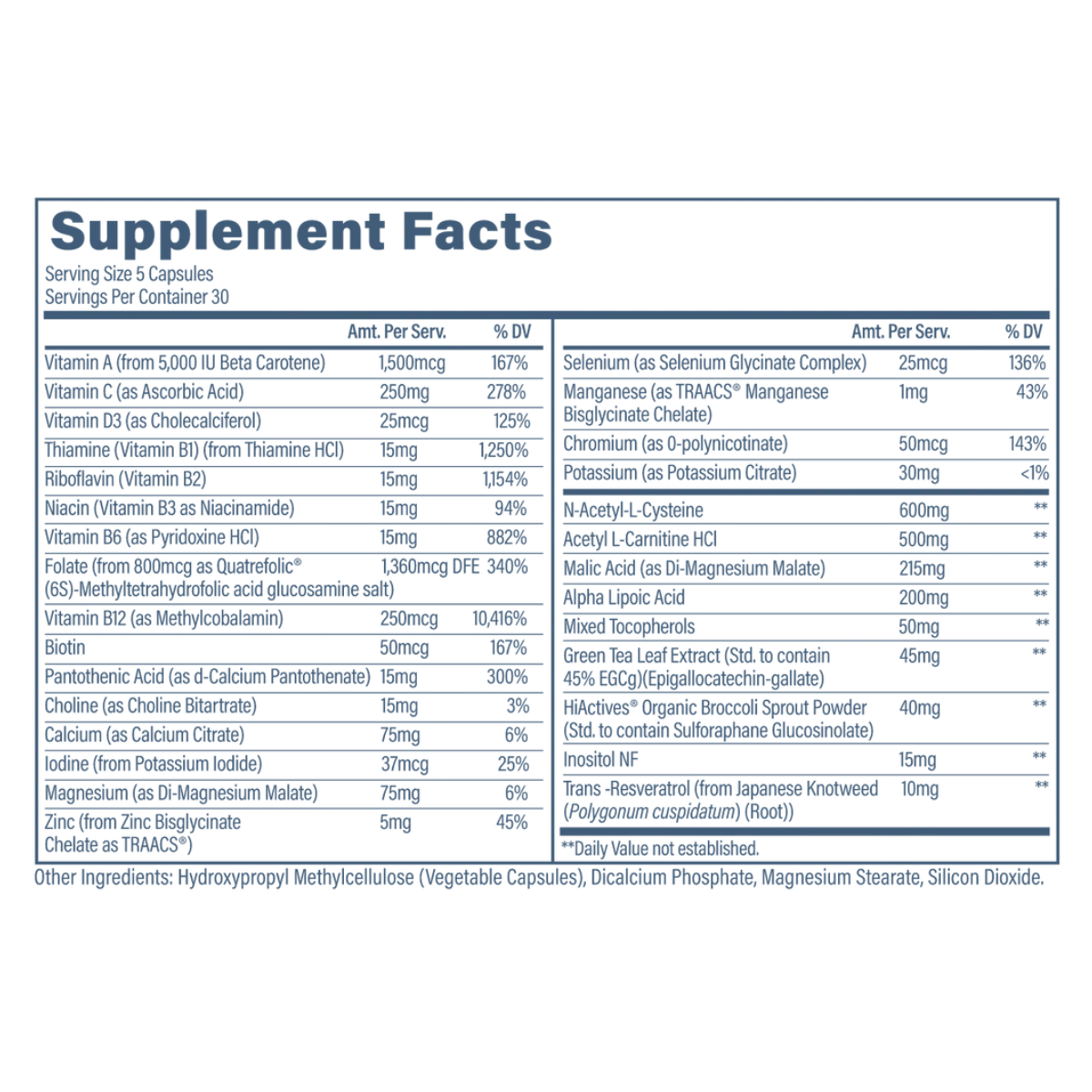 Revive MD Multi Vitamin 150 Vegetarian Capsules