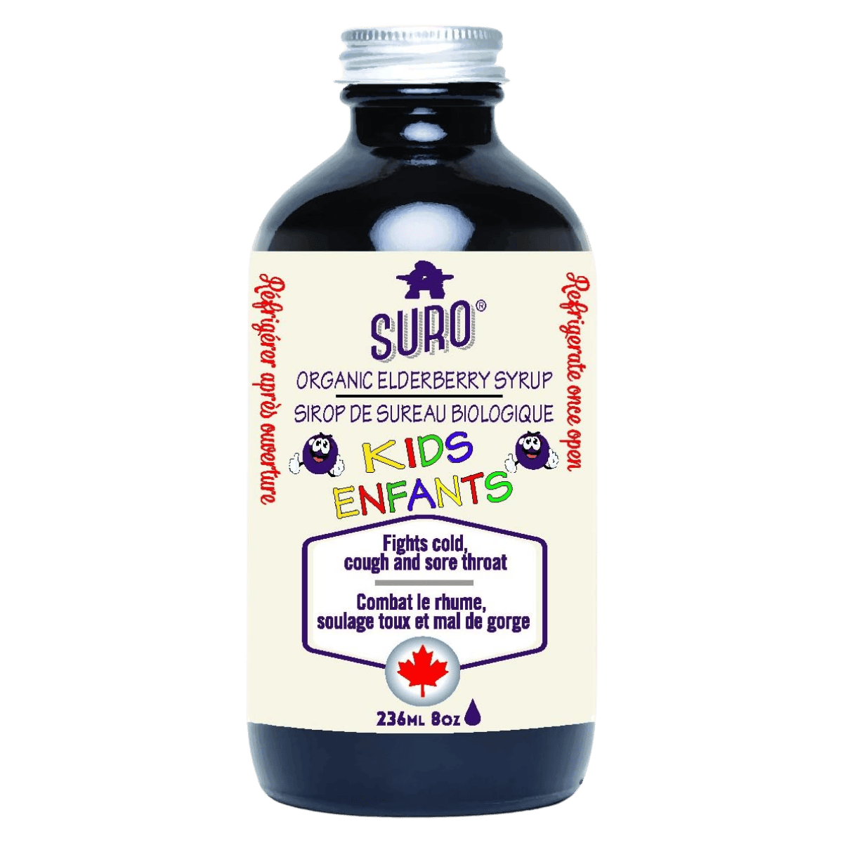 SURO Organic Elderberry Syrup Kids