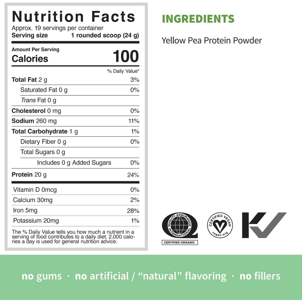 Sprout Living Simple Protein Organic Pea 1 lbs