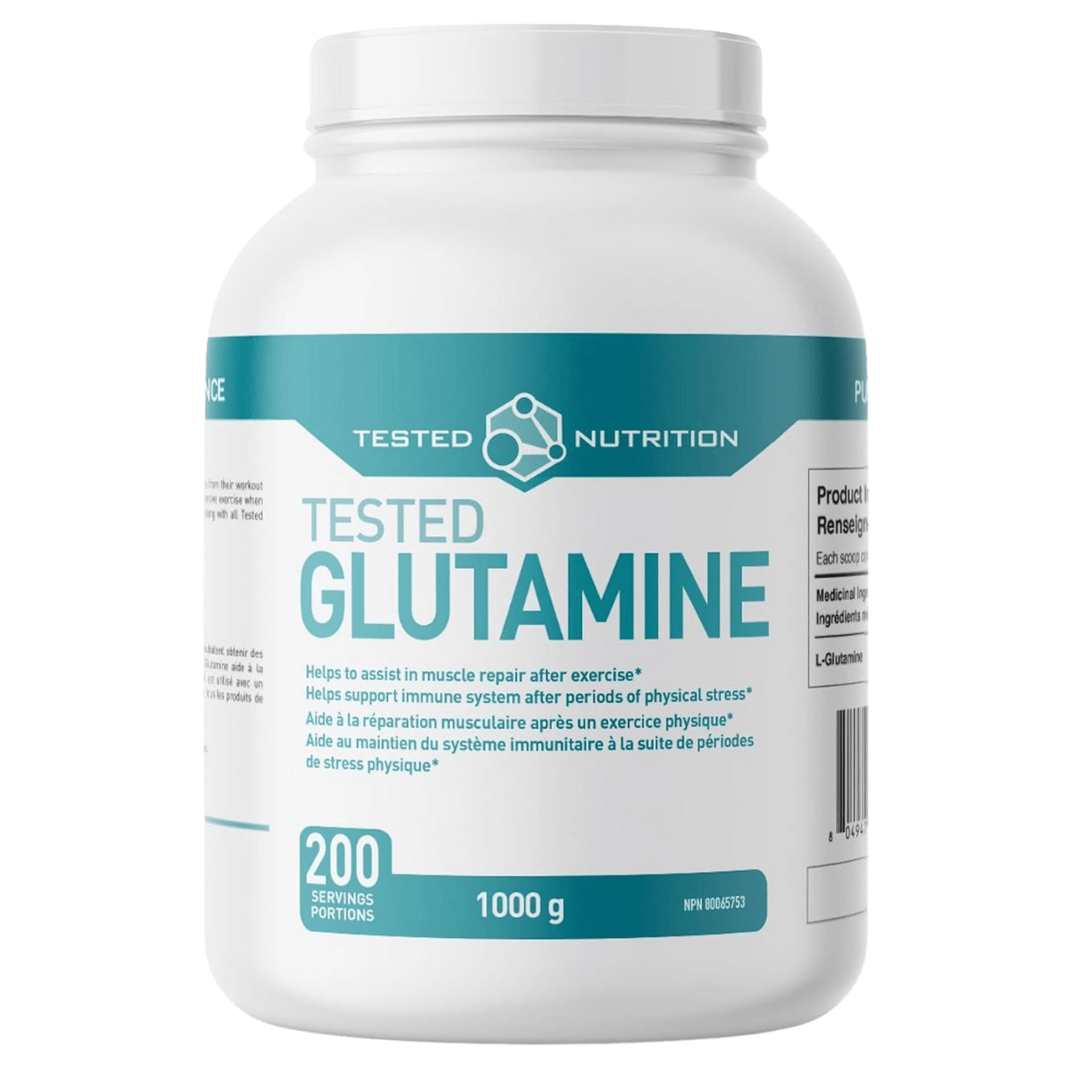 Tested Nutrition Glutamine Unflavoured Powder