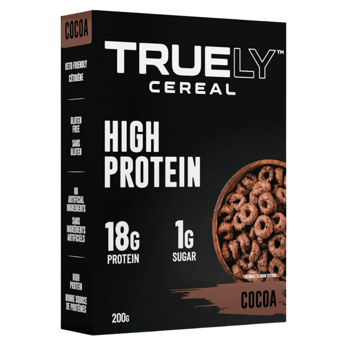 Truely Protein Cereal Box