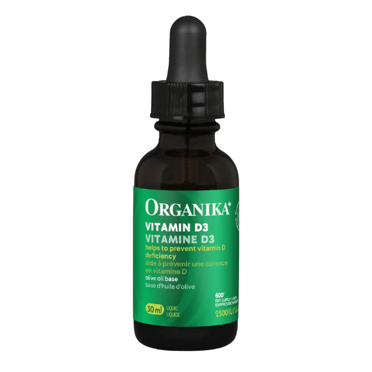 Organika Vitamin D3 Liquid Dropper 2500 IU 30mL