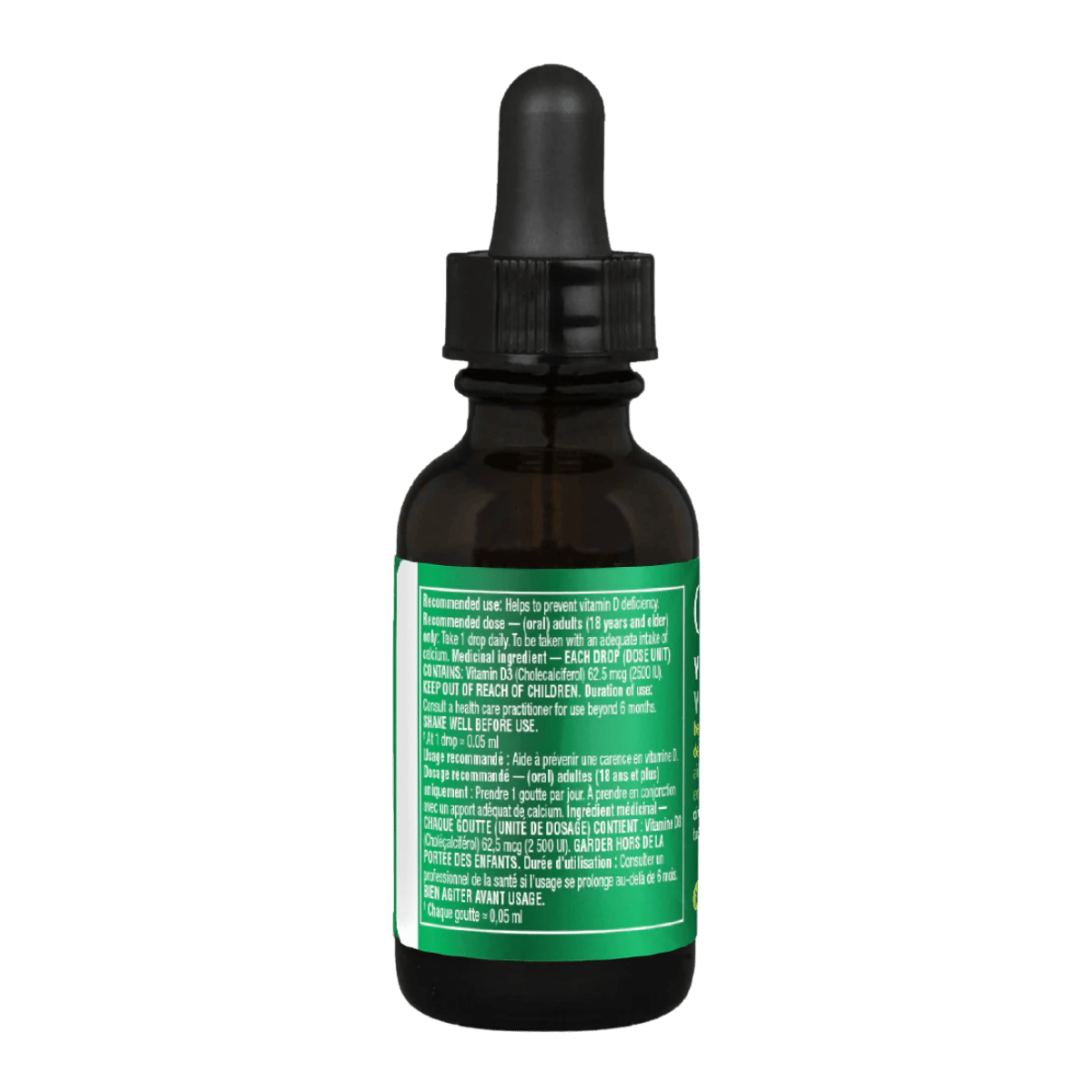 Organika Vitamin D3 Liquid Dropper 2500 IU 30mL