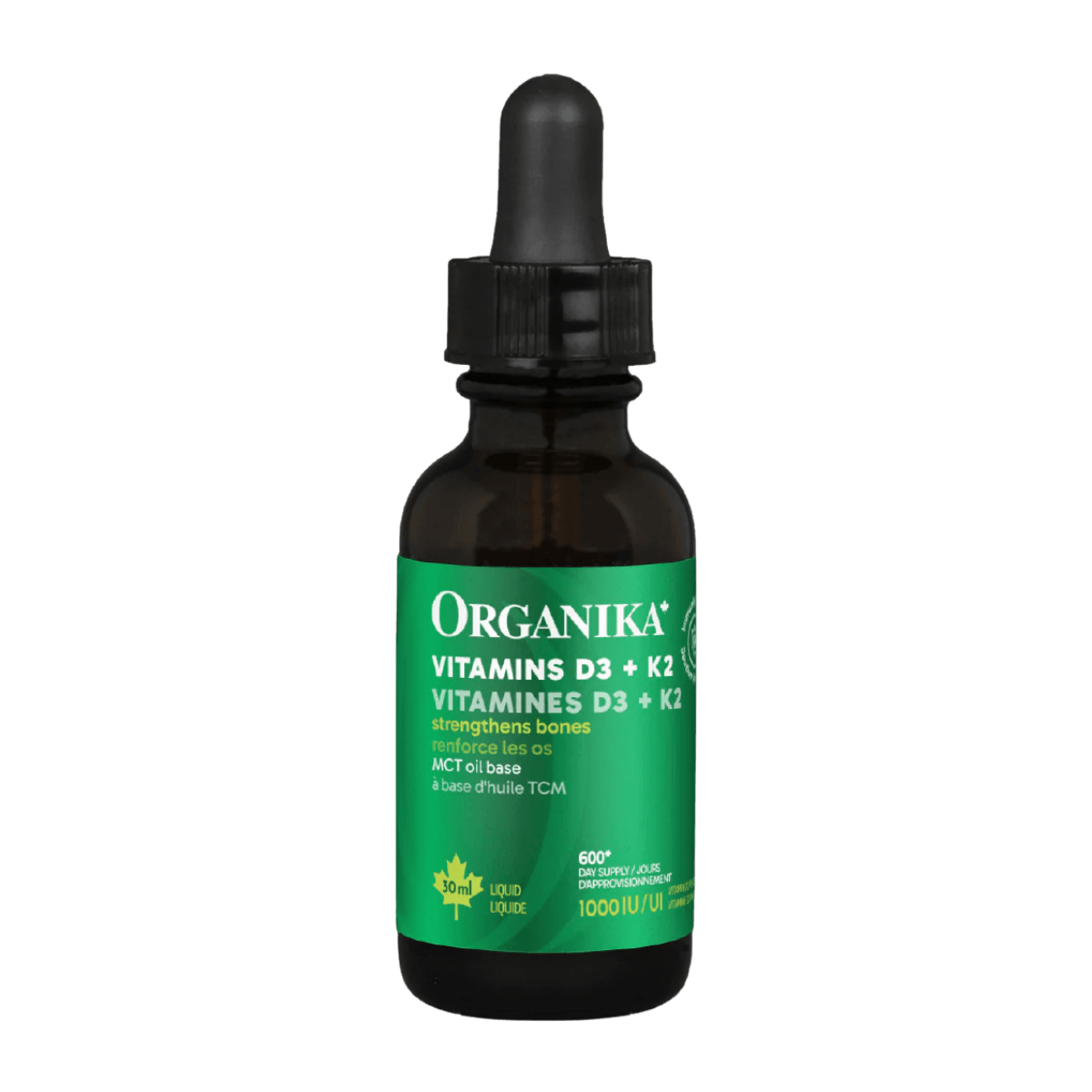 Organika Liquid Vitamins D3 + K2 Drops 30mL