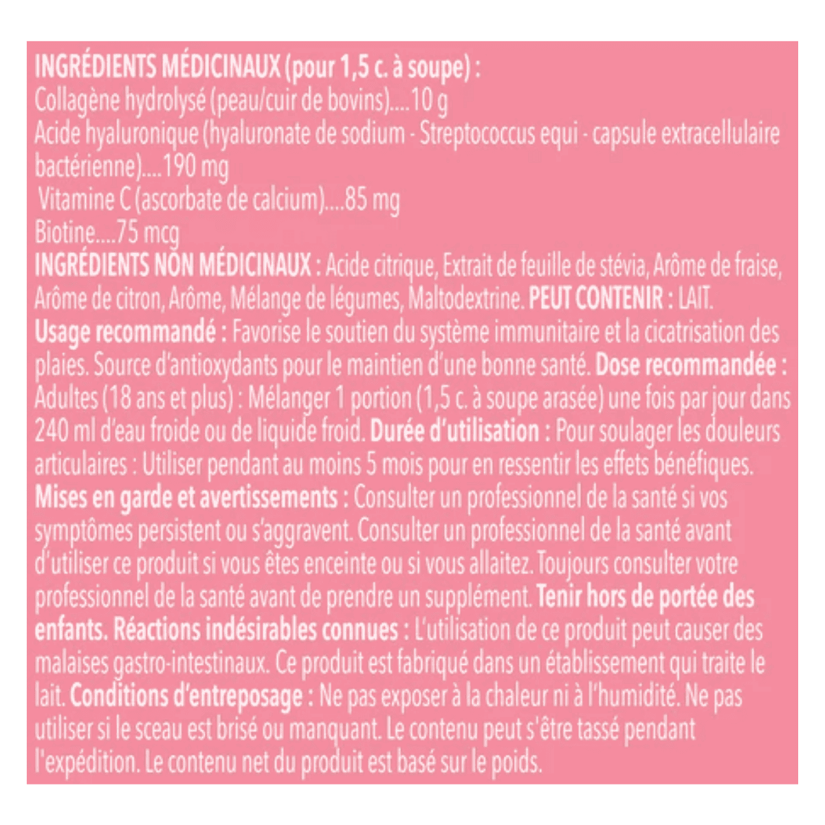 Vital Proteins Beauty Collagen Peptides Strawberry Lemon 201g