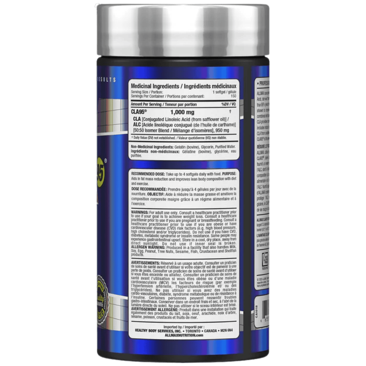 ALLMAX CLA-95 Conjugated Linoleic Acid 150 Softgels