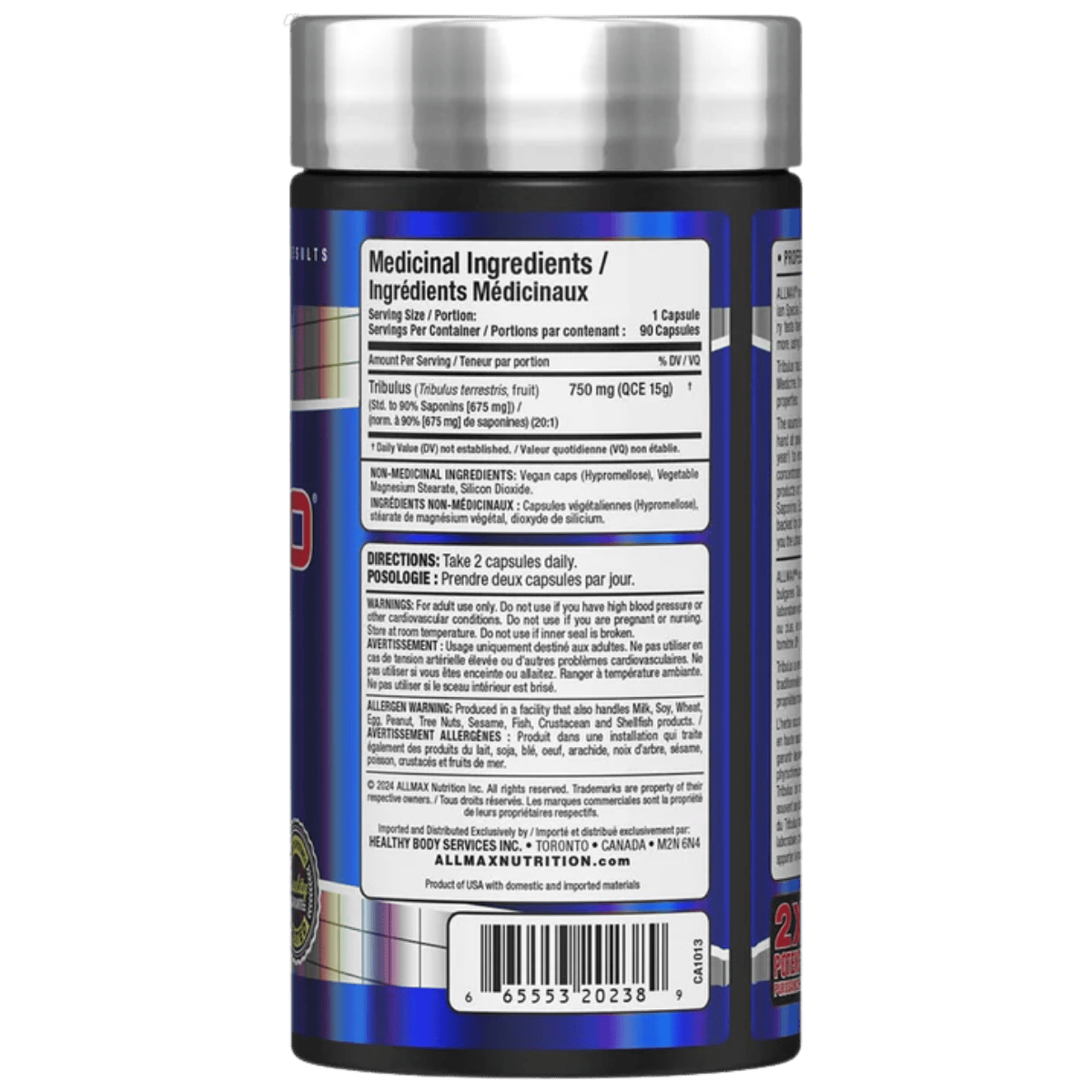 ALLMAX TribX90 Tribulus 750mg 90 Capsules