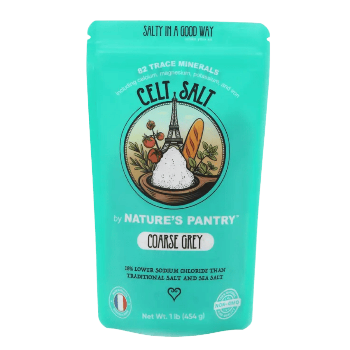 Celt Salt Sea Salt Coarse Grey Resealable Bag