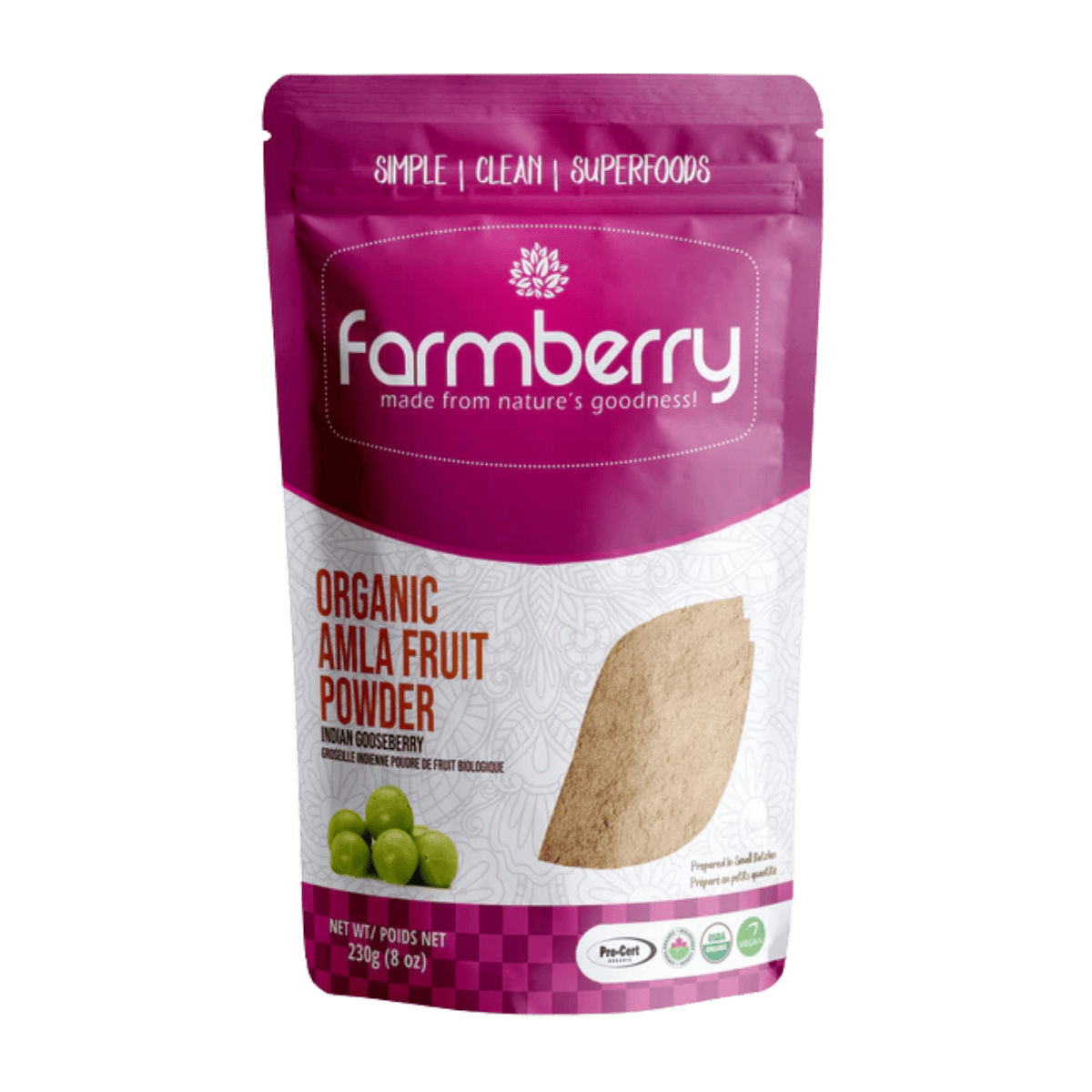 Farmberry Organic Amla Fruit Powder 230g