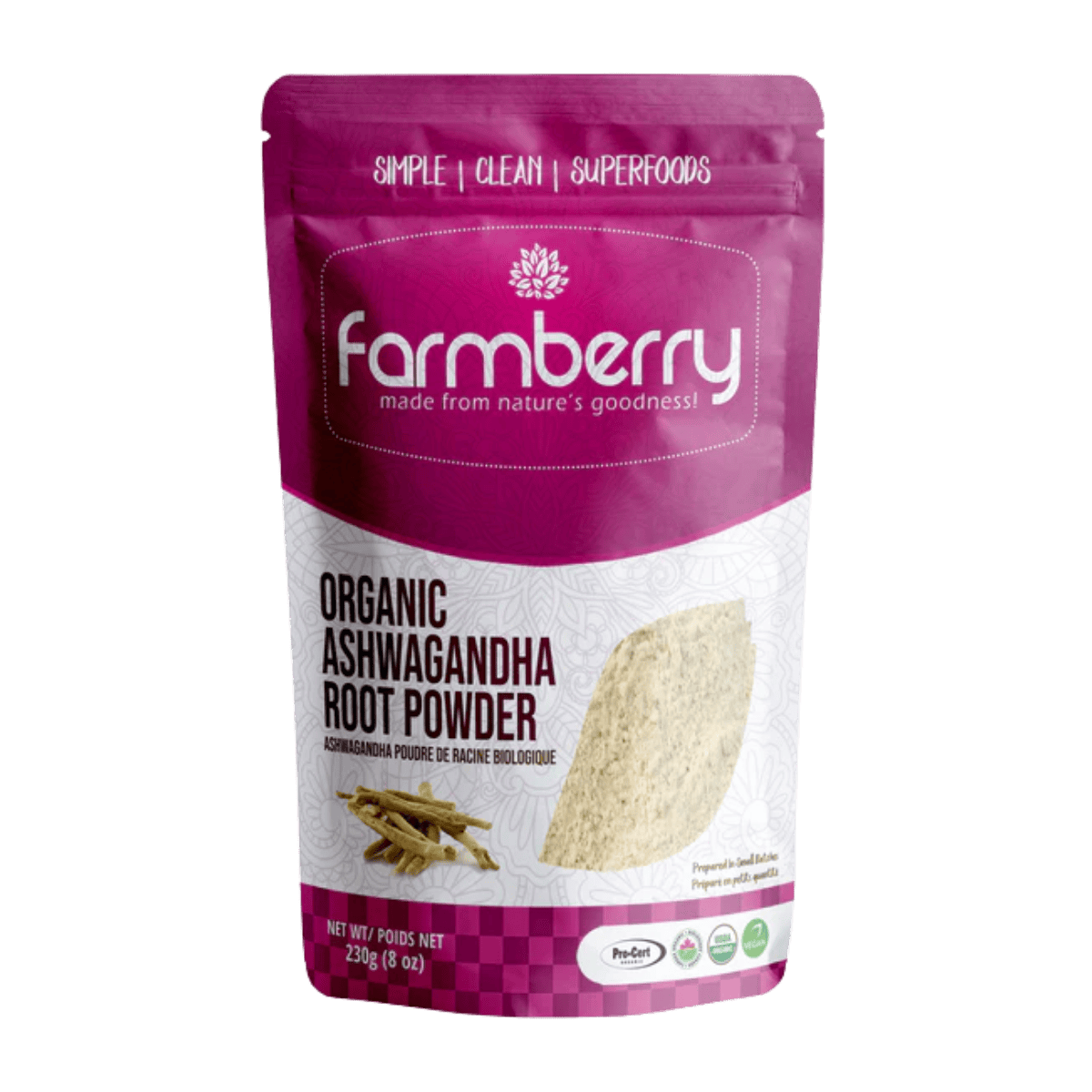 Farmberry Organic Ashwagandha Powder 230g