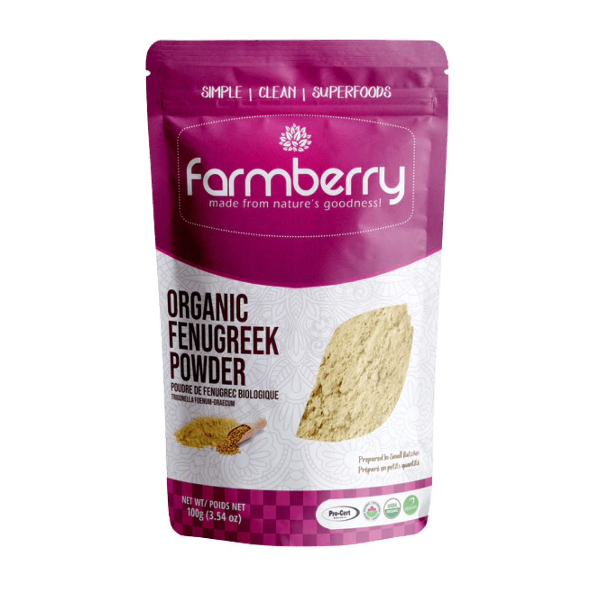 Farmberry Organic Fenugreek Powder 100g