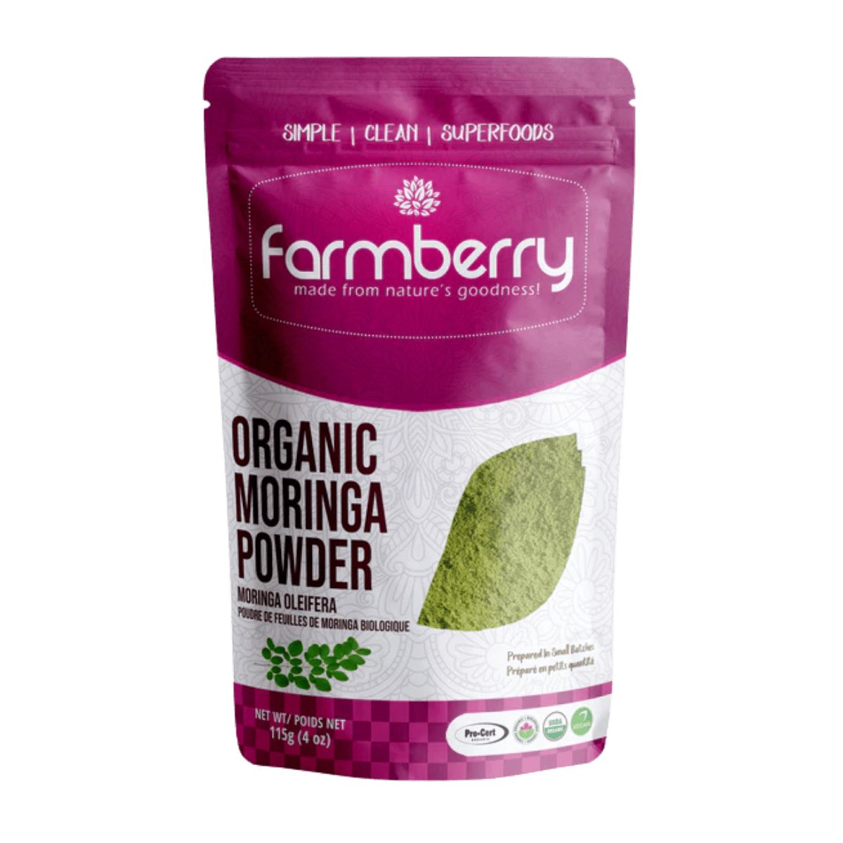 Farmberry Organic Powder Moringa Leaf