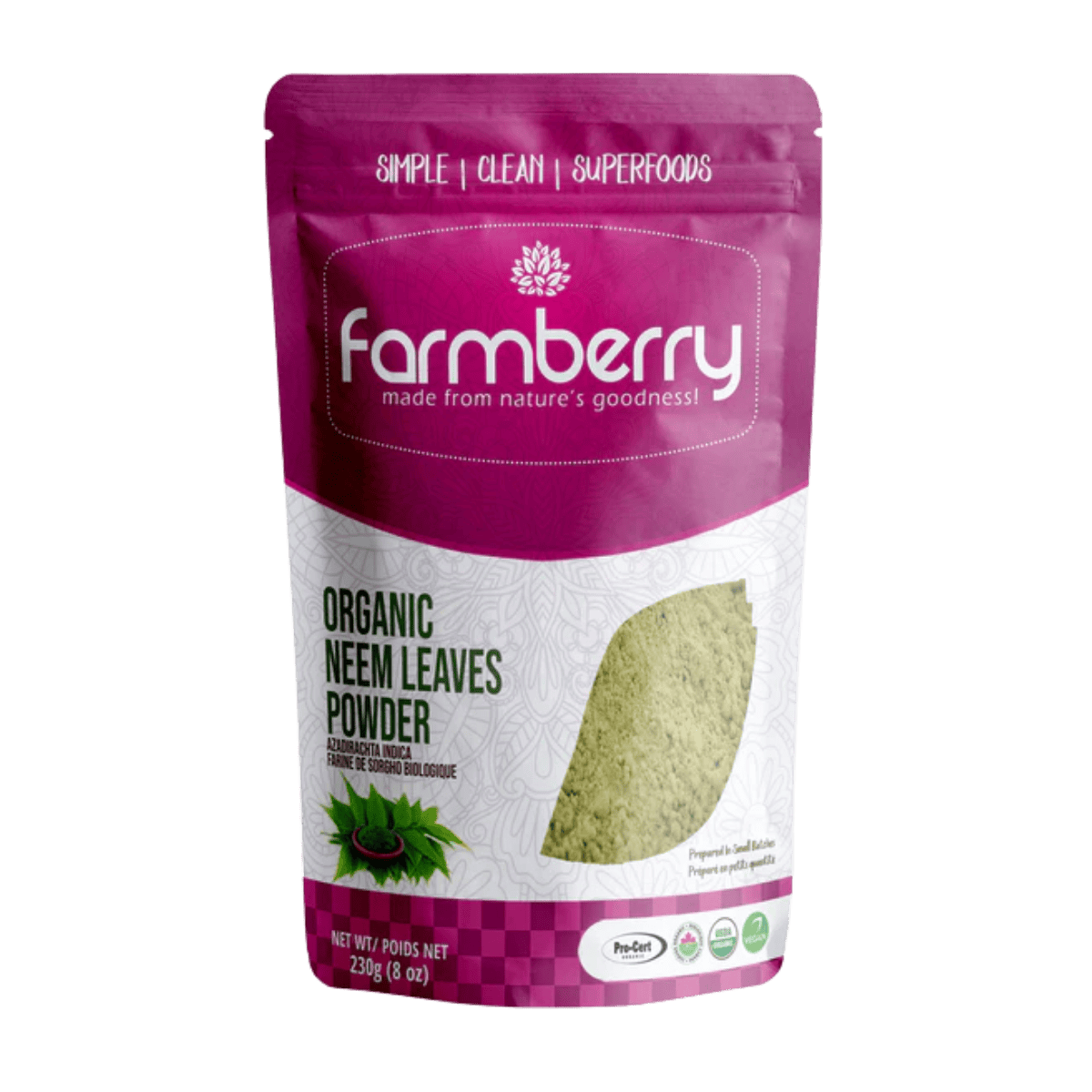 Farmberry Organic Powder Neem Leaf 230g