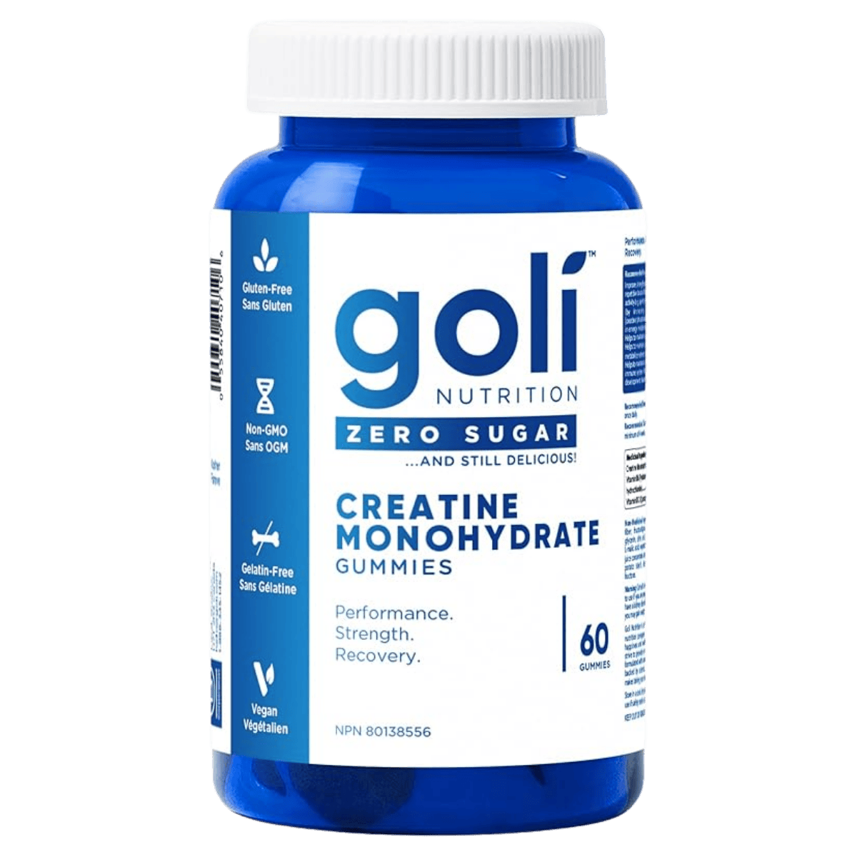 Goli Creatine Monohydrate Gummies Zero Sugar 60 Count