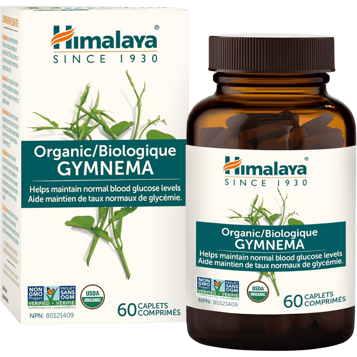 Himalaya Herbs Organic Gymnema 60 Vegetarian Capsules
