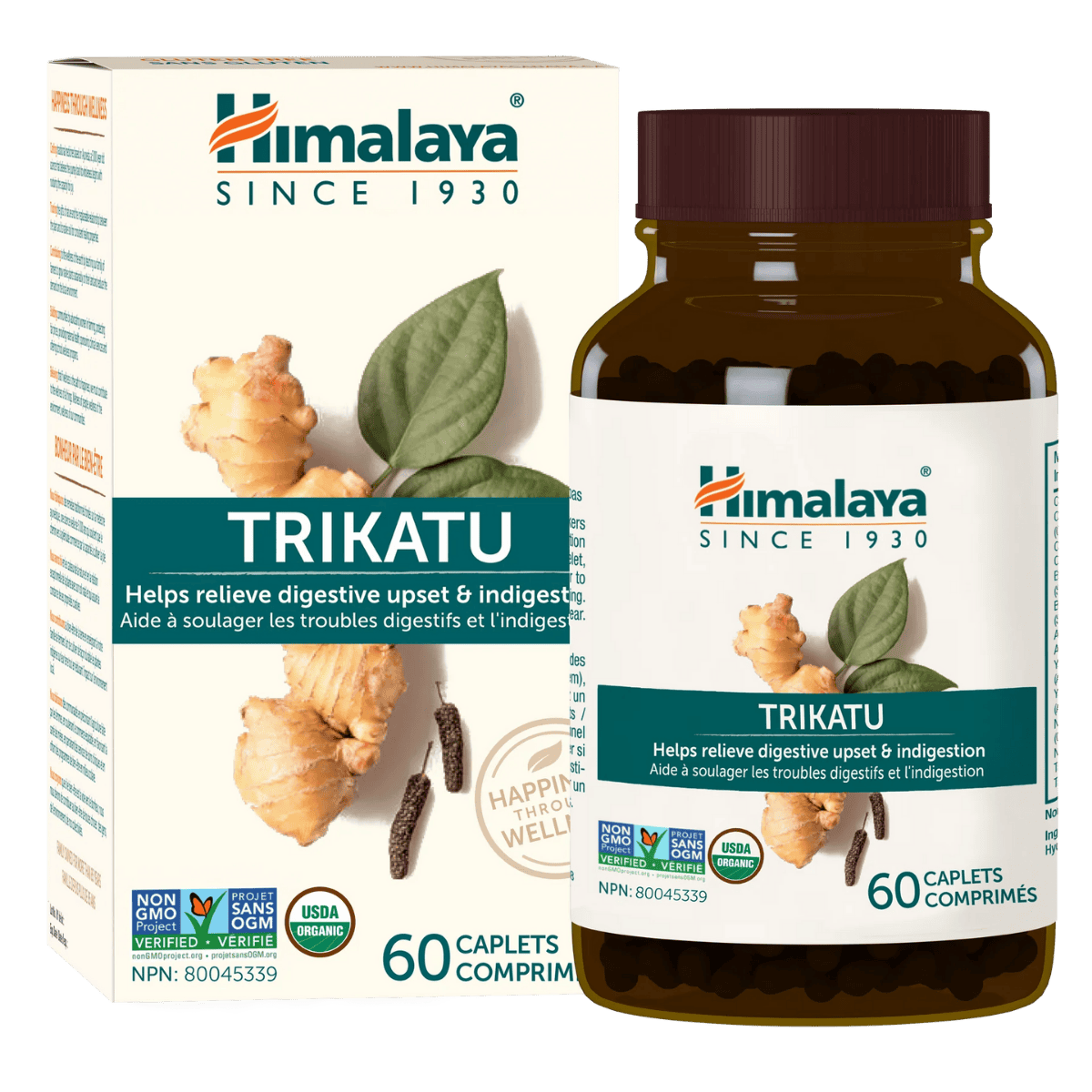 Himalaya Herbs Organic Trikatu 60 Vegetarian Capsules